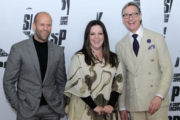 Spy Movie Stars Jason Statham, Melissa McCarthy, Paul Feig Berlin premiere1