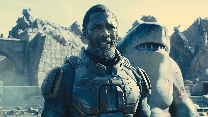 The Suicide Squad starring Idris Elba and King Shark