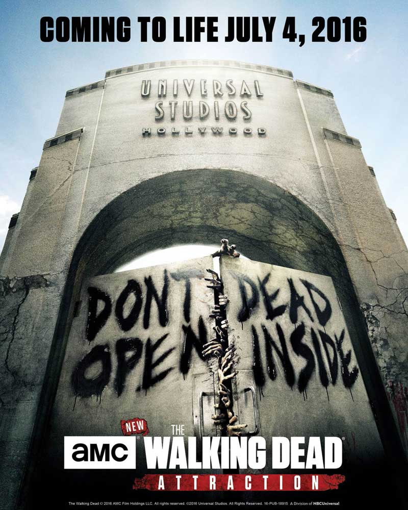 The Walking Dead Universal Studios poster