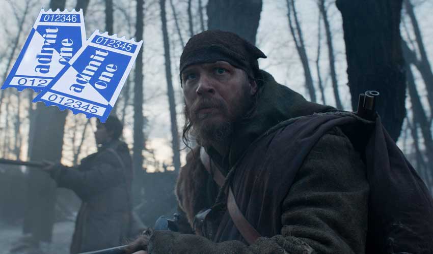 Tom Hardy The Revenant ticket giveaway