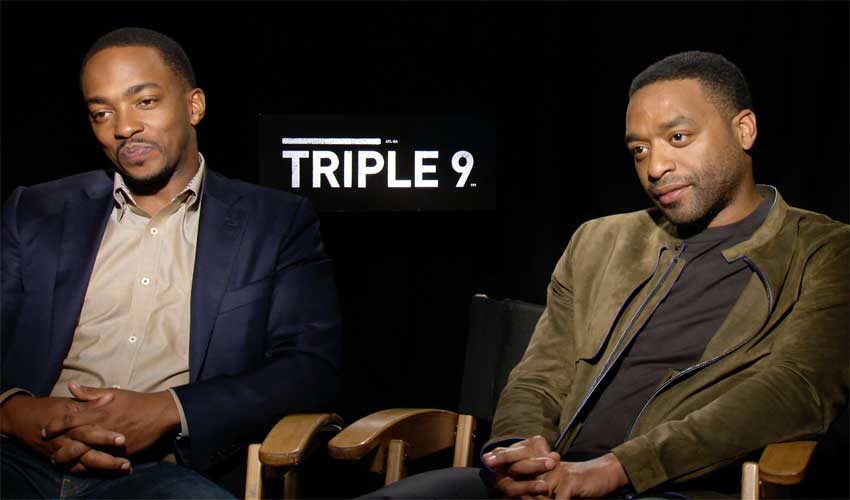 Triple 9 Anthony Mackie and Chiwetel Ejiofor