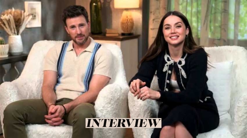 Chris Evans and Ana de Armas interview for Ghosted movie