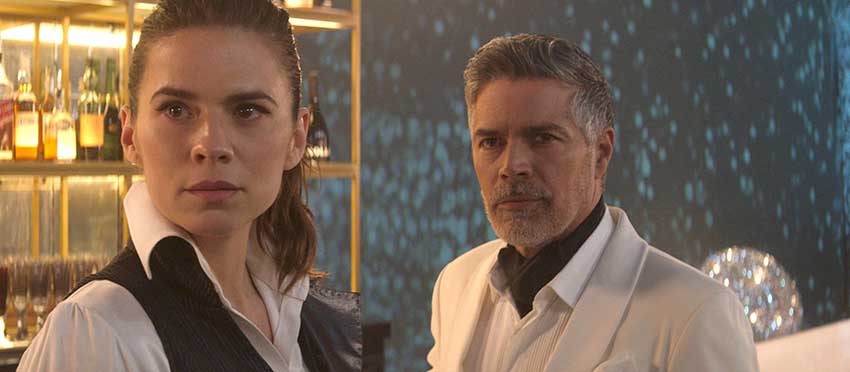 Hayley Atwell and Esai Morales in Mission Impossible Dead Reckoning Part One