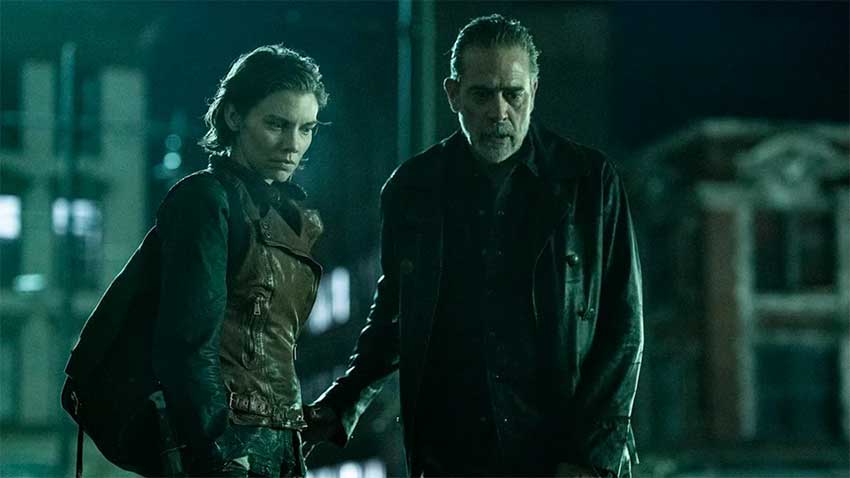 Lauren Cohan and Jeffrey Dean Morgan in The Walking Dead: Dead City
