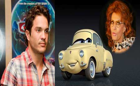 Kuno Becker and Sophia Loren in CARS 2