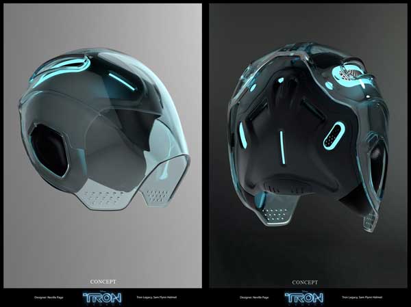 Sam Flynn's helmet in TRON: LEGACY
