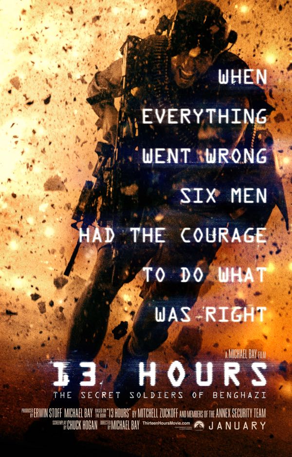 13 Hours The Secret Soldiers of Benghazi poster