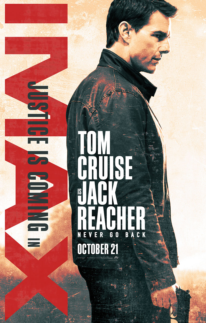 Jack Reacher Never Go Back IMAX poster