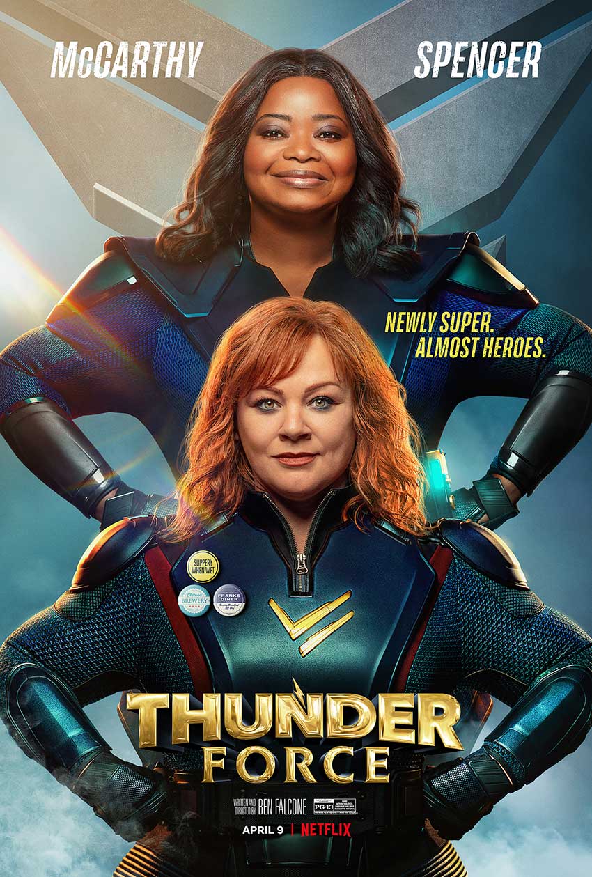 Thunder Force Melissa McCarthy Octavia Spencer poster