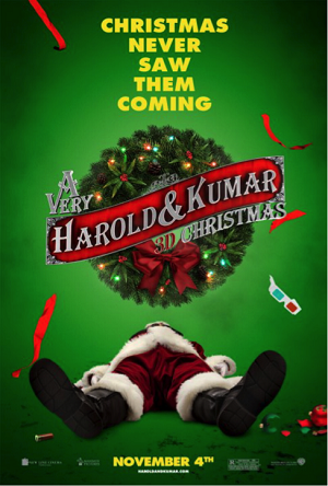 A VERY HAROLD & KUMAR 3D CHRISTMAS movie poster