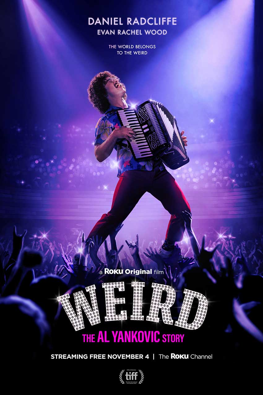 weird al yankovic story movie daniel radcliffe poster